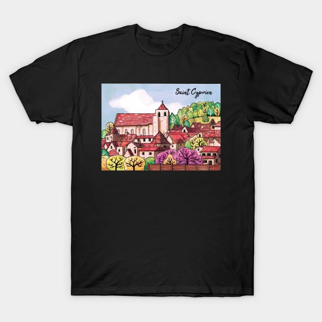 Saint Cyprien T-Shirt by AdrianaOrellana